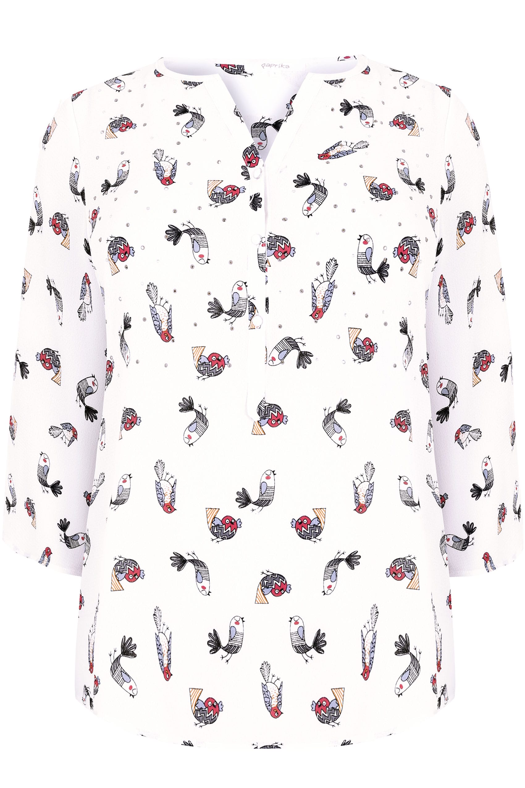 bird print blouse uk