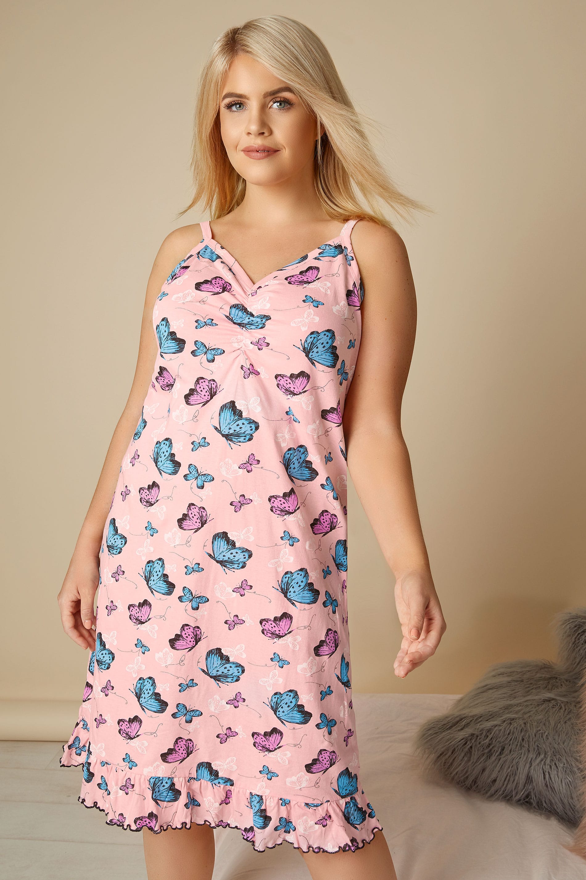 pink butterfly print frilled nightdress 148135 6dba jpg - how to remove followers on instagram app