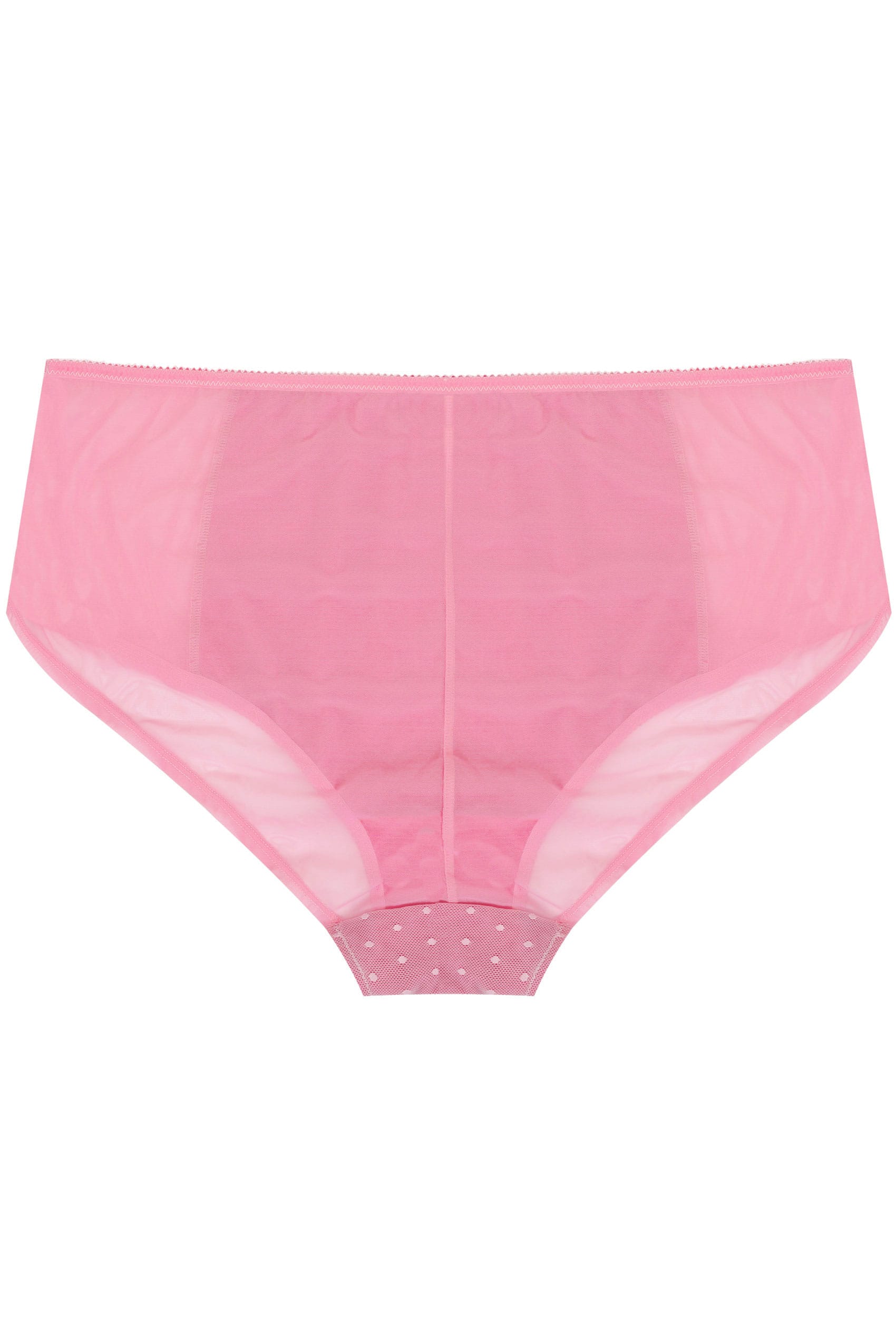 Pink Mini Spot Mesh Briefs Plus Size 16 To 36