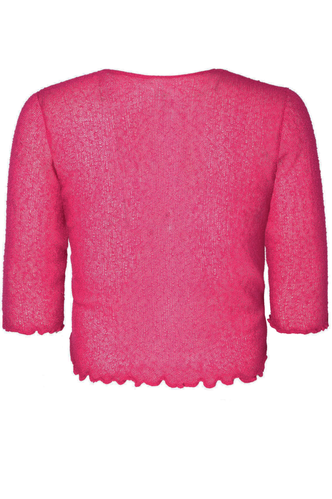 Pink Slub Knit Shrug With Tie Plus Size 14,16,18,20,22,24,26,28,30,32