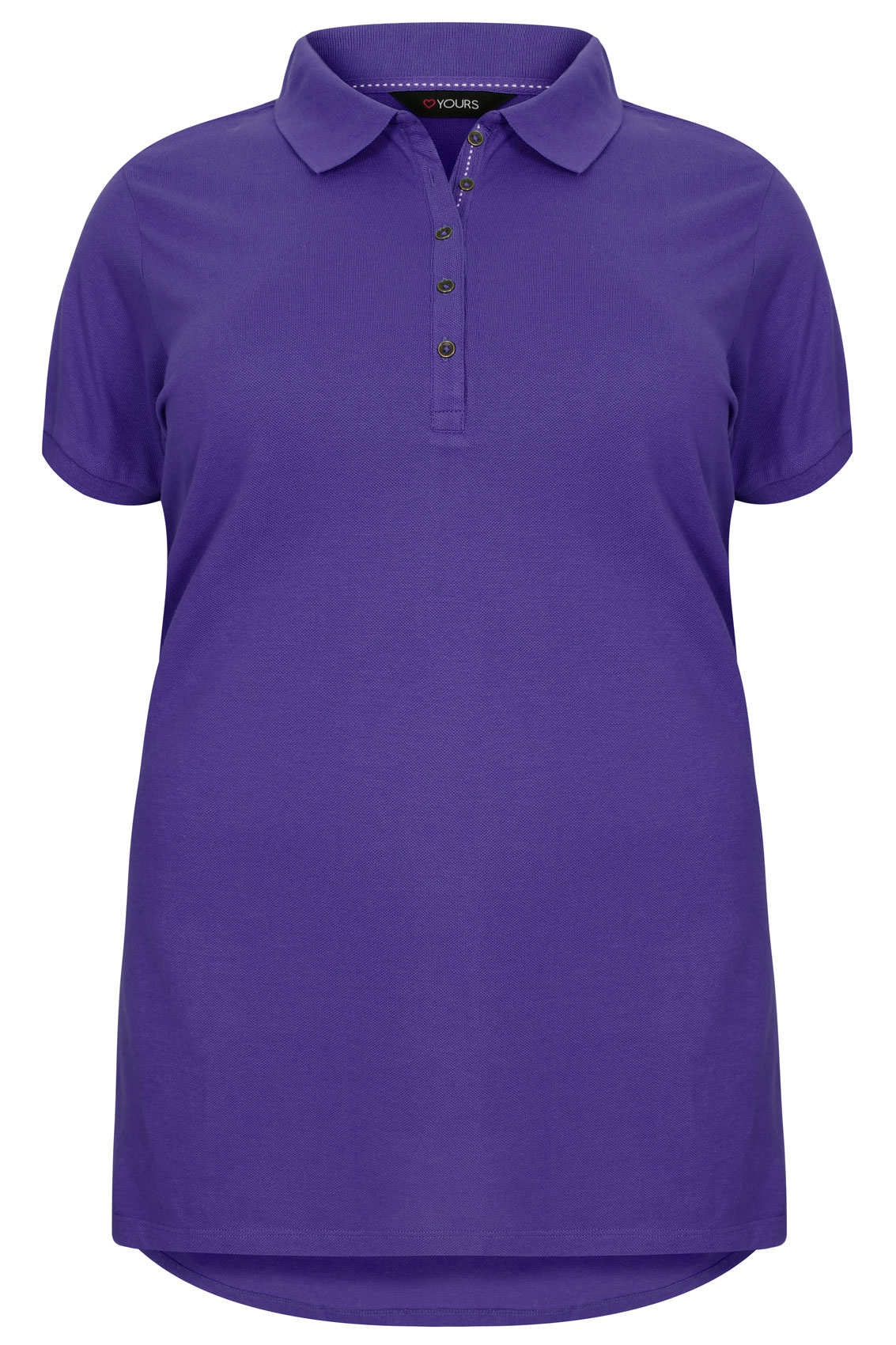 Purple Polo T-Shirt, Plus size 16 to 36