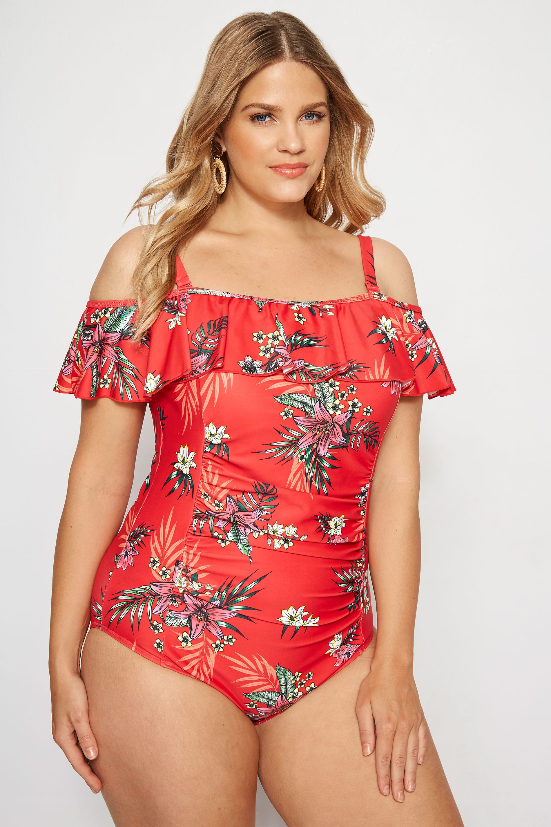 cold shoulder swimming costume