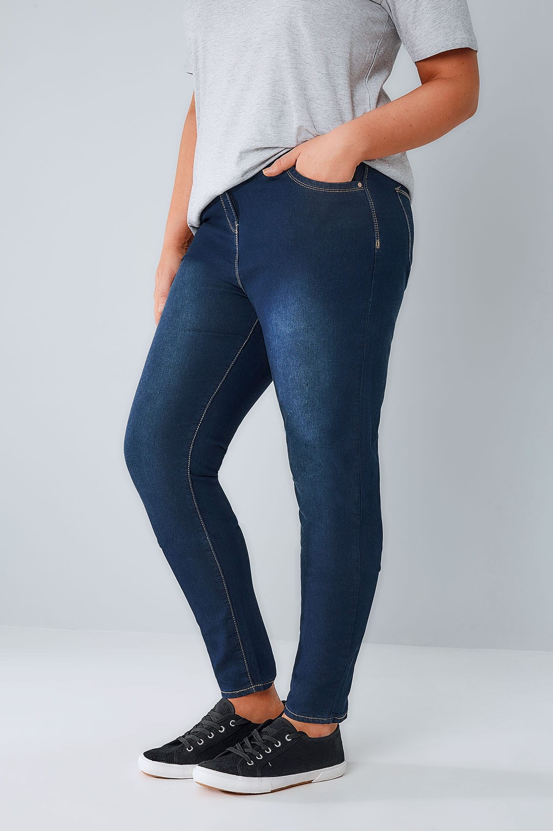 Jeasny Skinny W Kolorze Niebieskim Vintage Blue