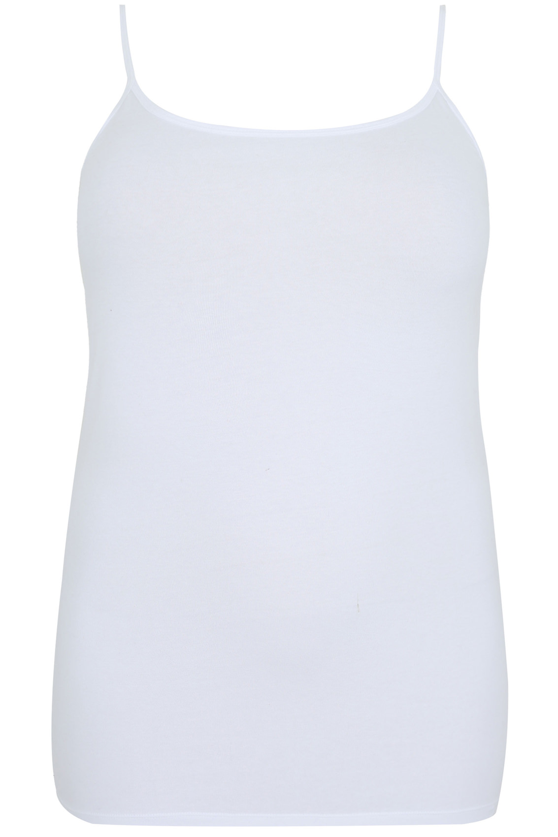 White Cami Vest Top, Plus size 16 to 36