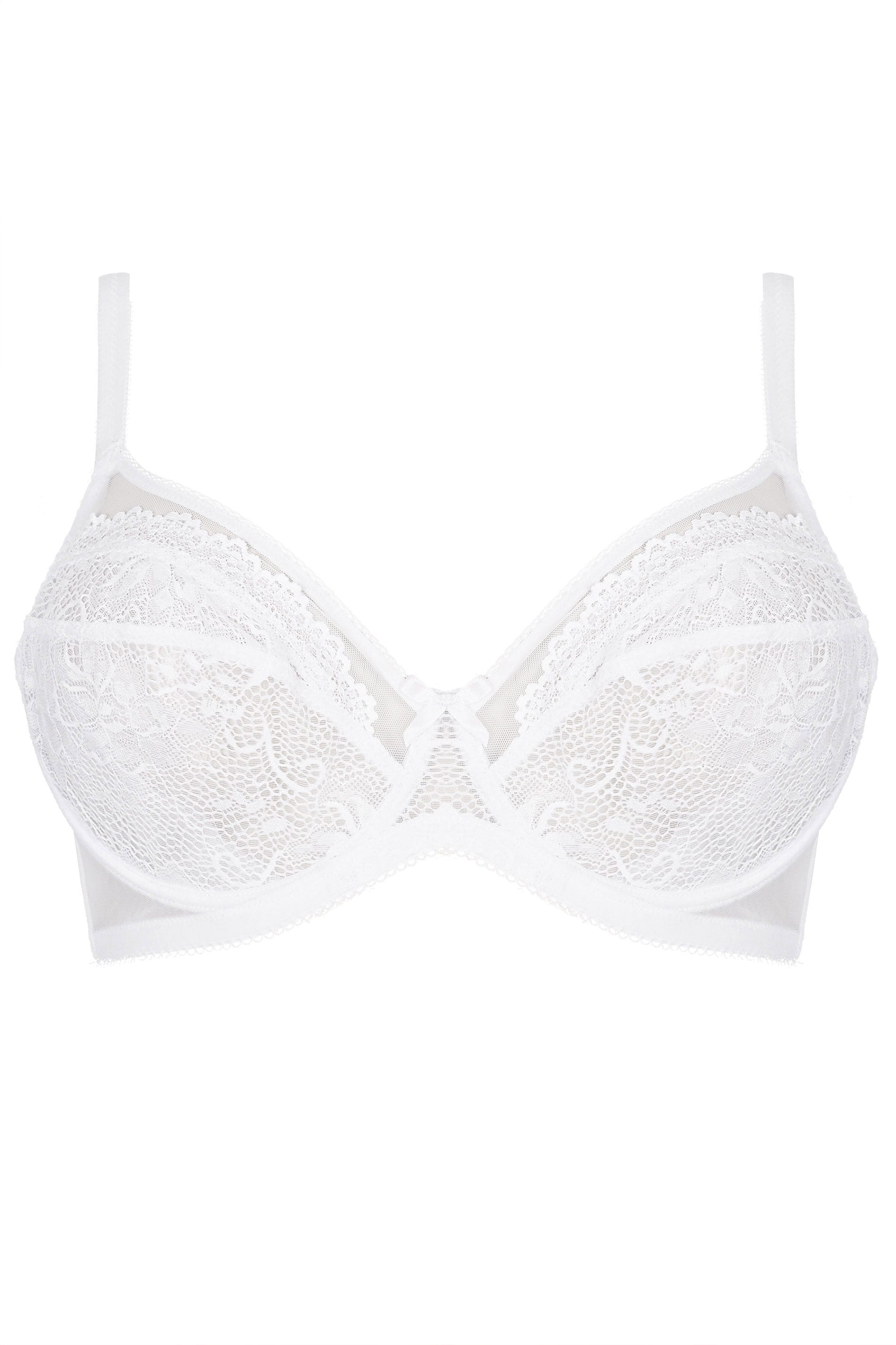 White underwired cage detail lace body 0 2