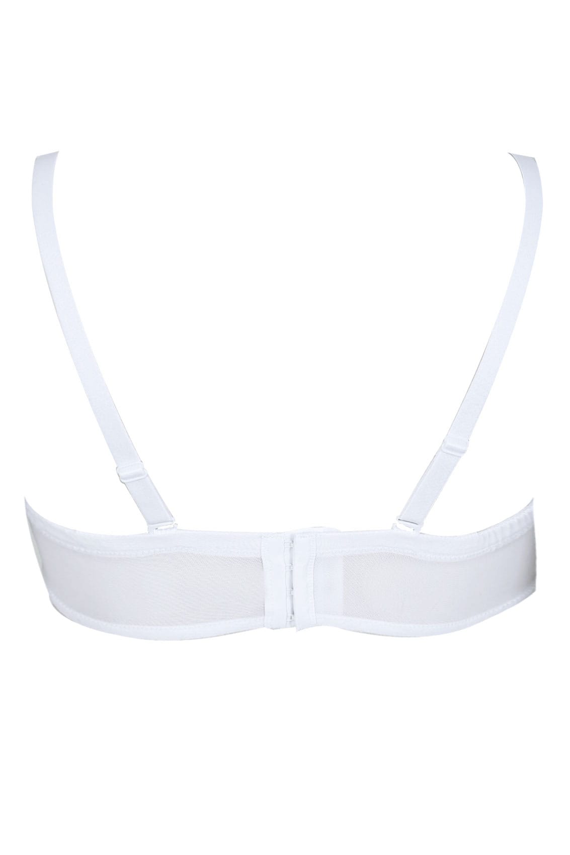 White Multiway Microfibre Lace Bra With Removable Straps
