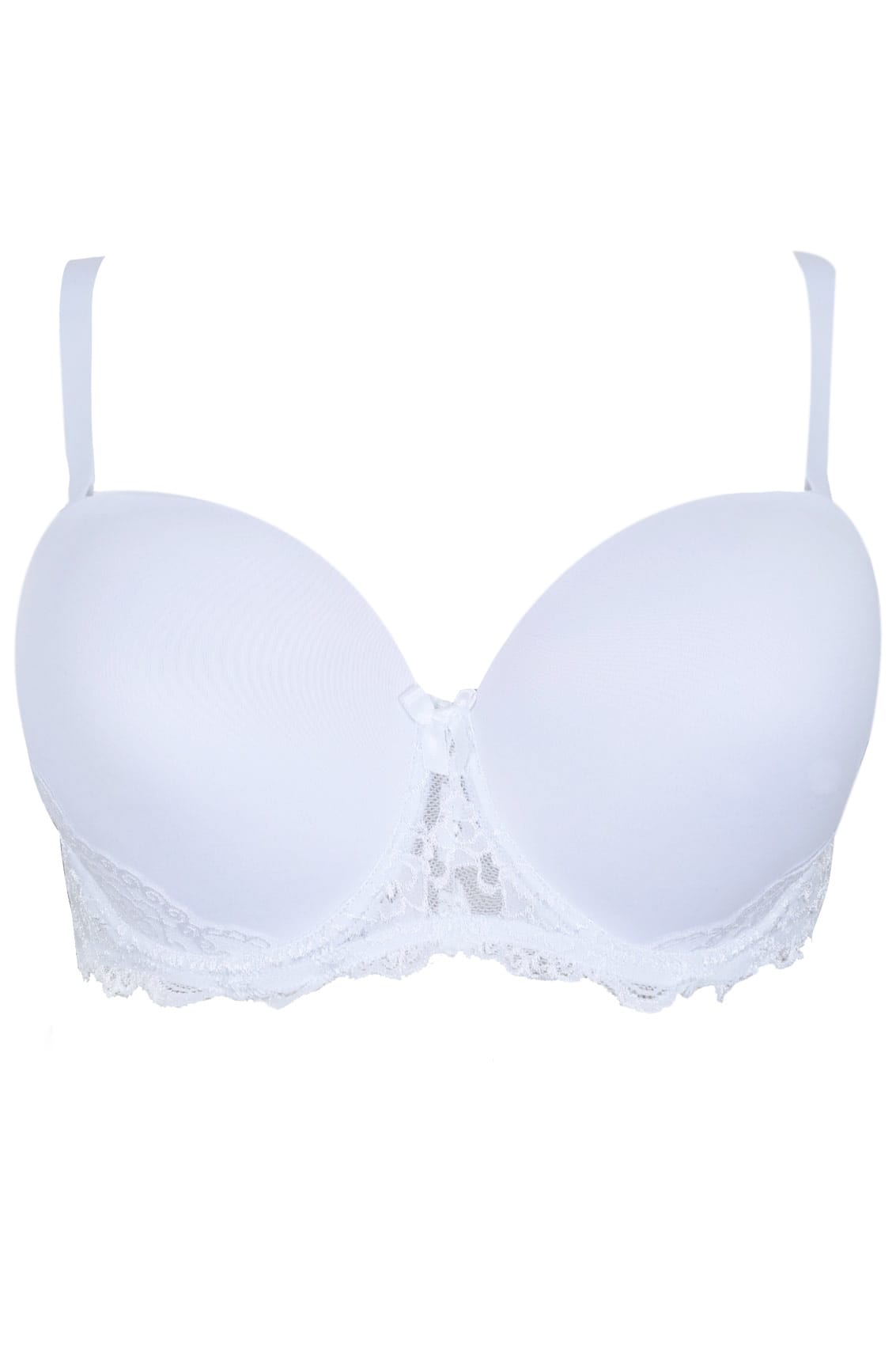 White Multiway Microfibre Lace Bra With Removable Straps