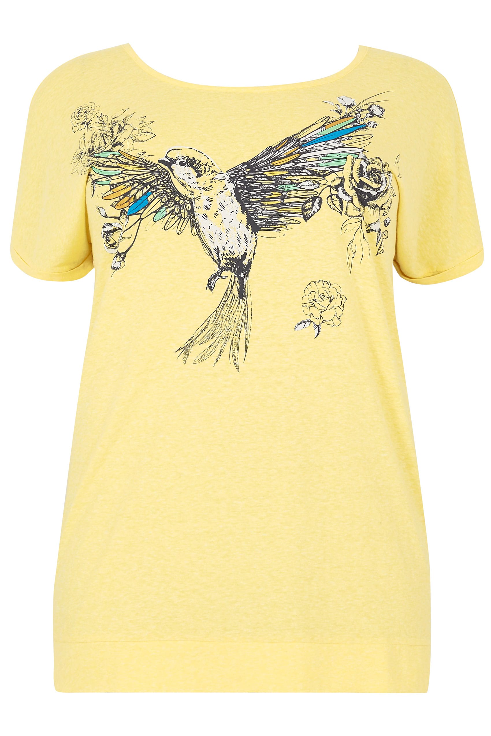 bird print t shirt