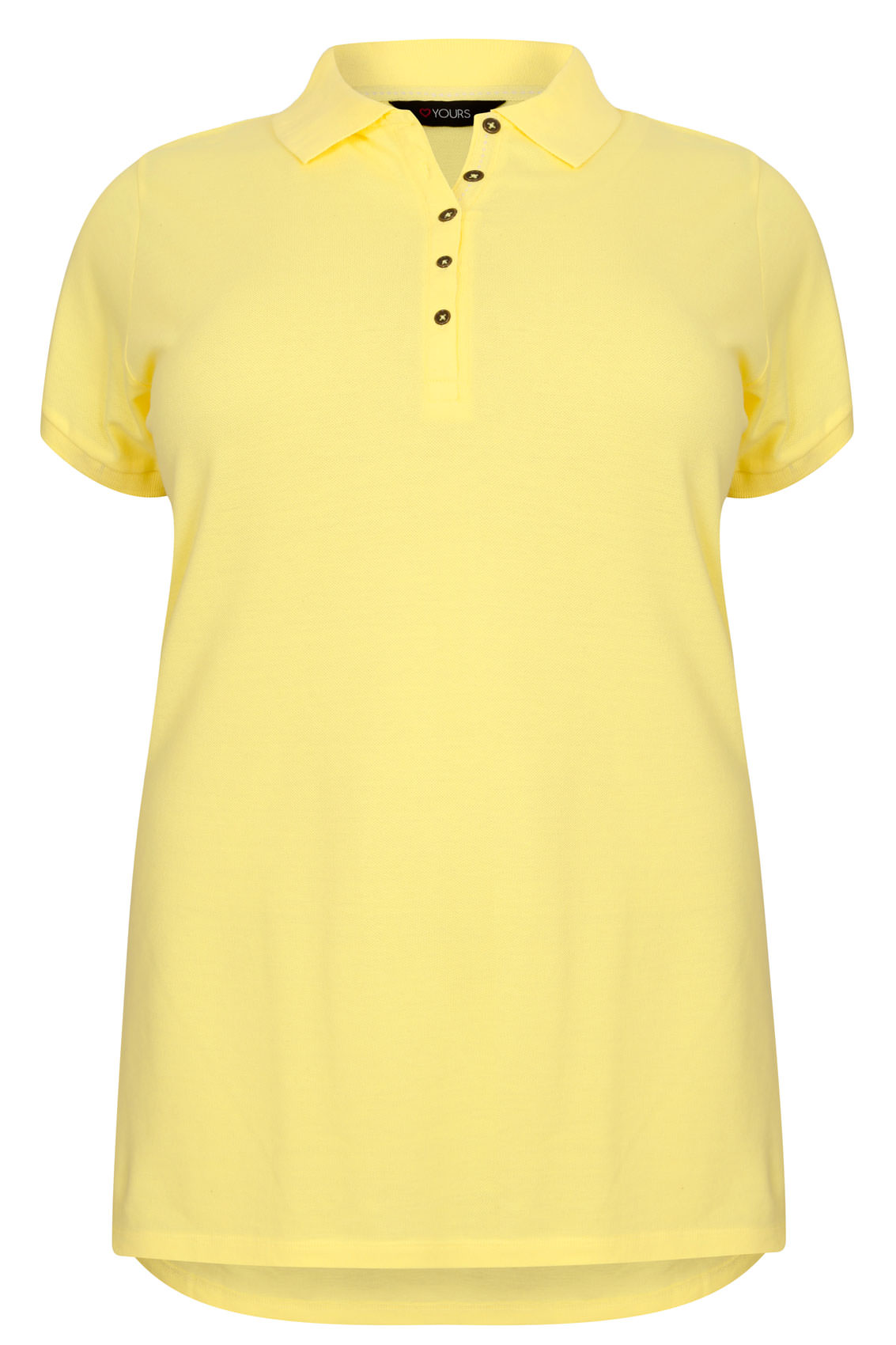 Yellow Polo Shirt, Plus size 16 to 36
