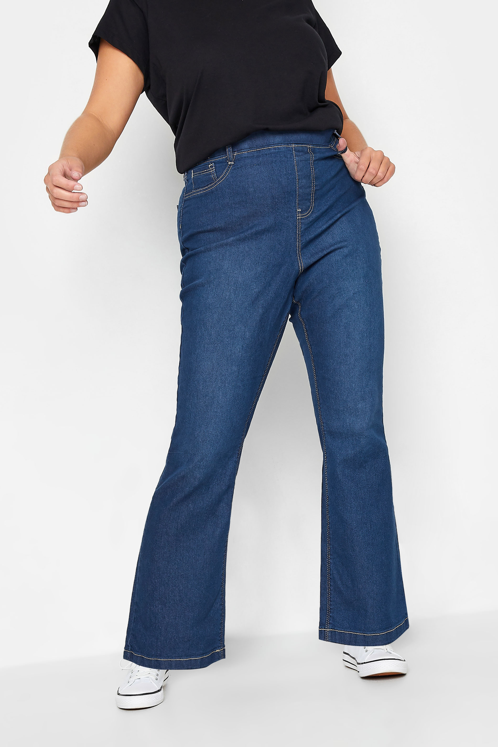 Jeggings Azules Acampanados Hannah, Mujer Curvy Y Tallas Grandes, Yours