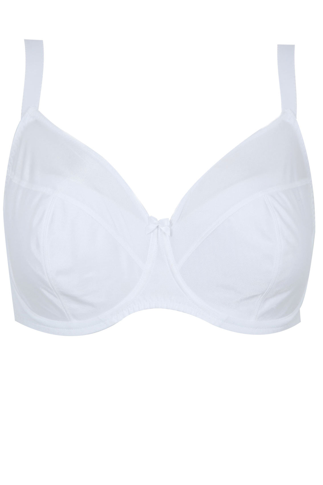 White delicate heart underwired bra diagram