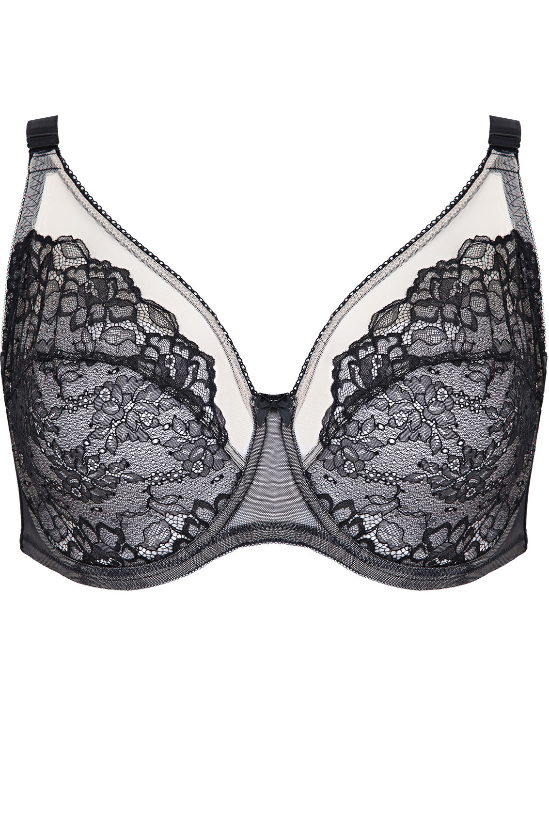 plus black bust cup lace detail body extensions