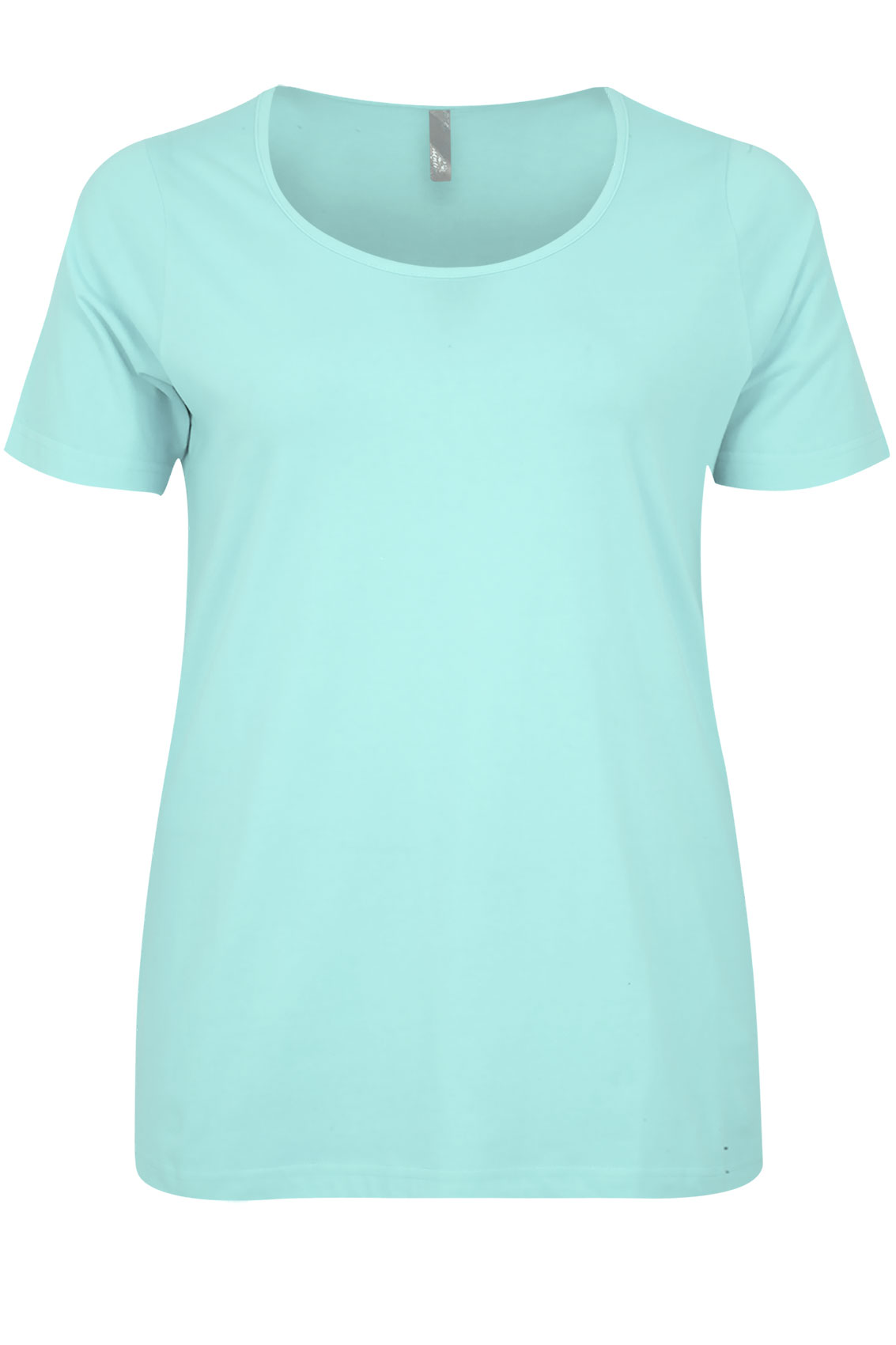 Mint Plain Basic Scoop Neck T-shirt Plus size 16,18,20,22,24,26,28,30 ...