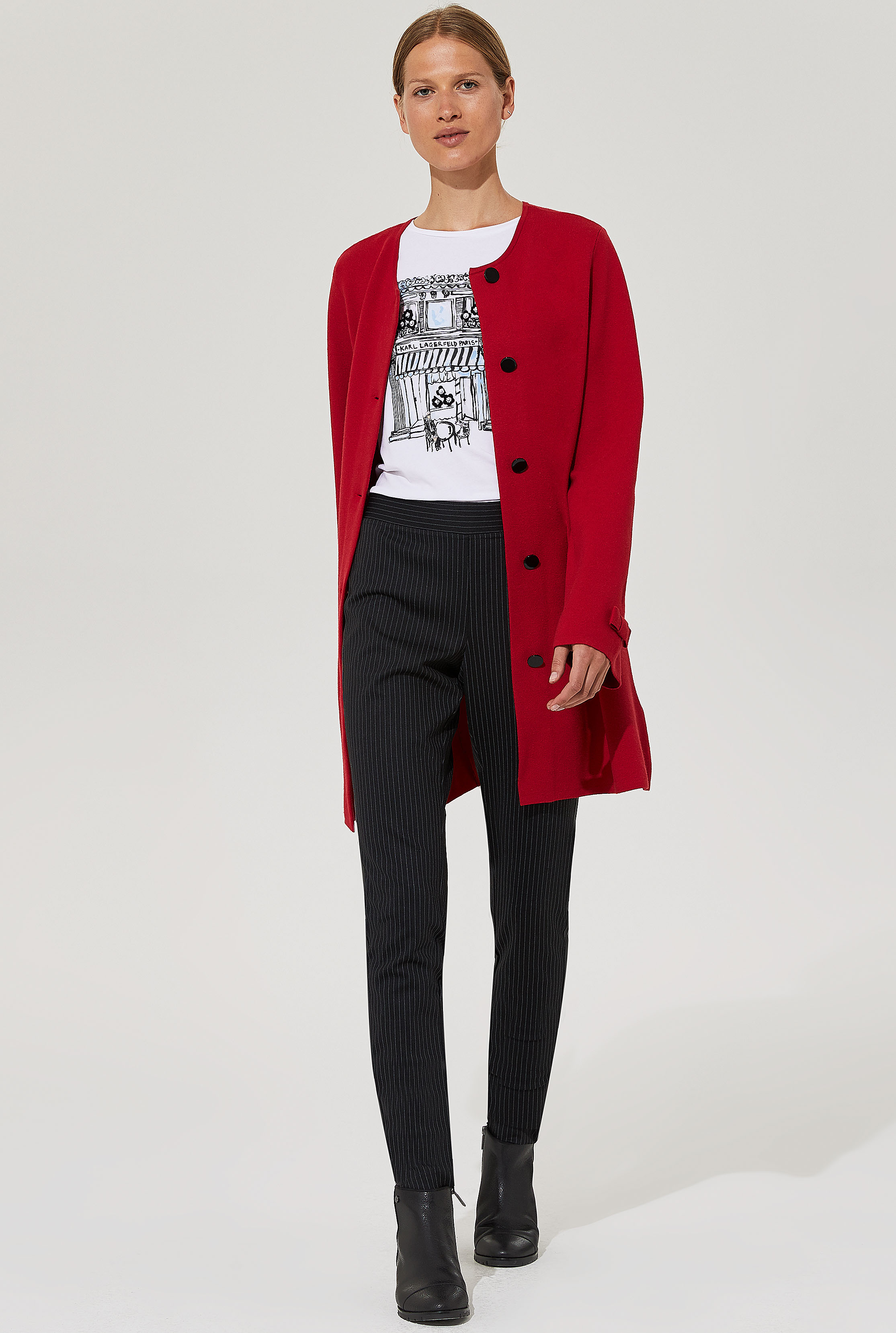 Karl Lagerfeld Paris Double Knit Cardigan Jacket