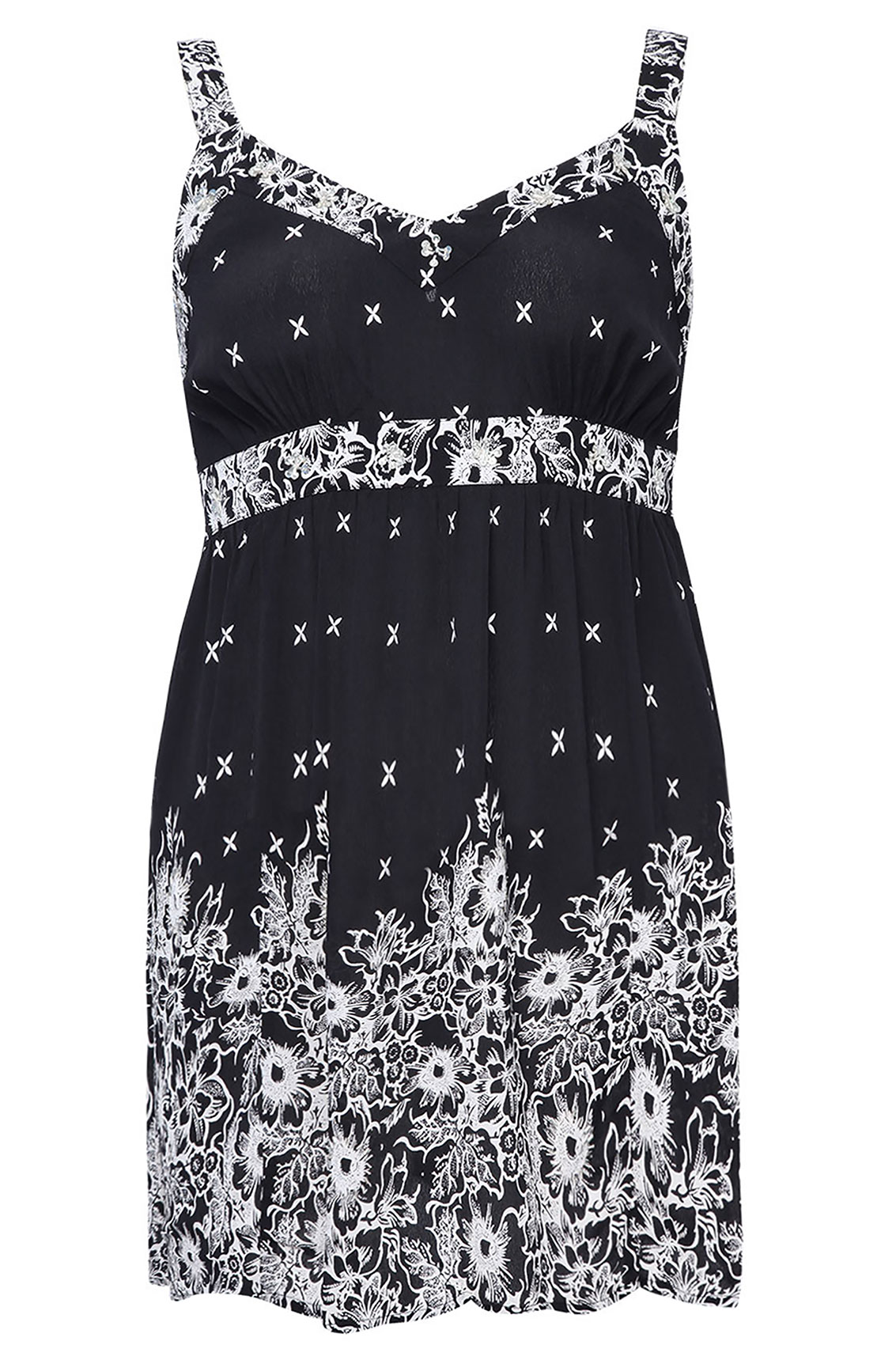 black and white sequin