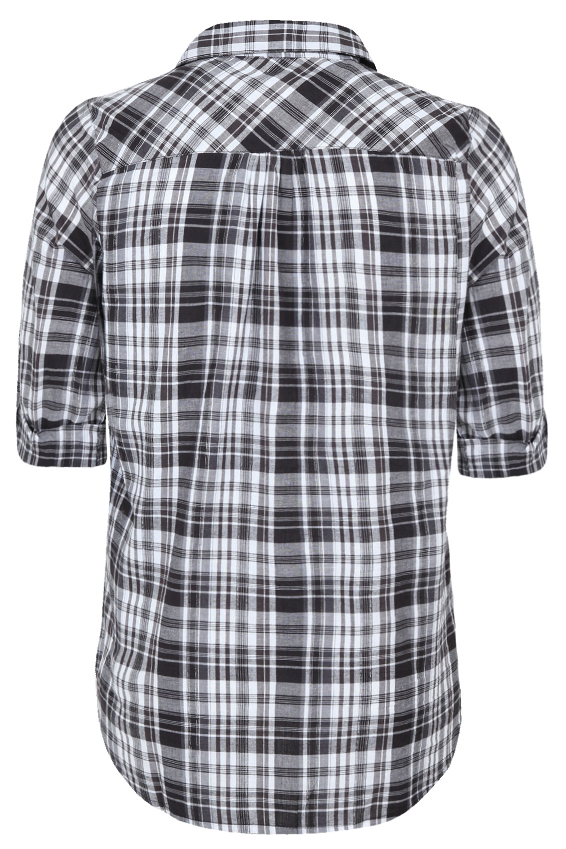 black white checked shirt womens