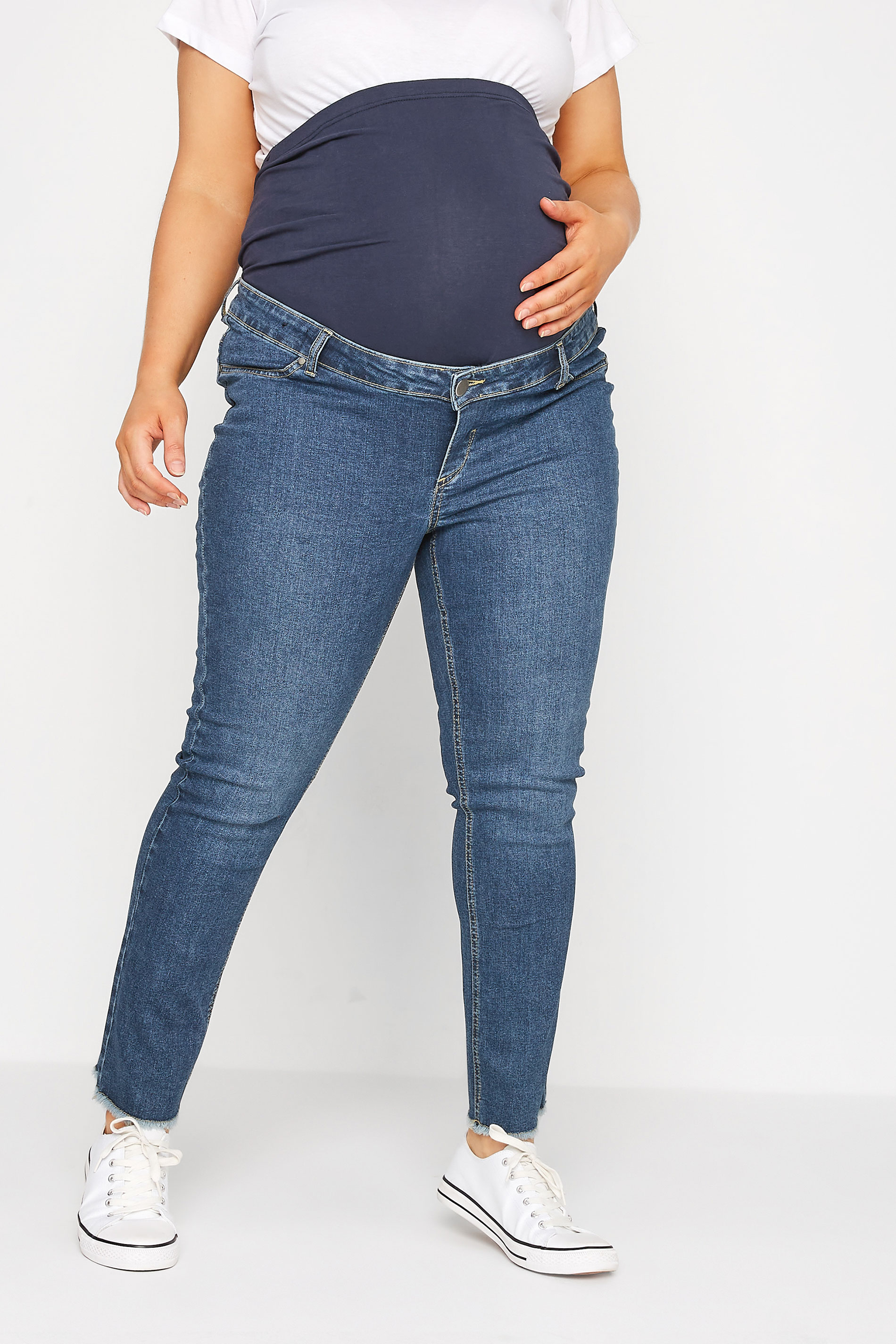 Bump It Up Maternity Vaqueros Azules Mom, Mujer Curvy Y Tallas Grandes, Bump It Up