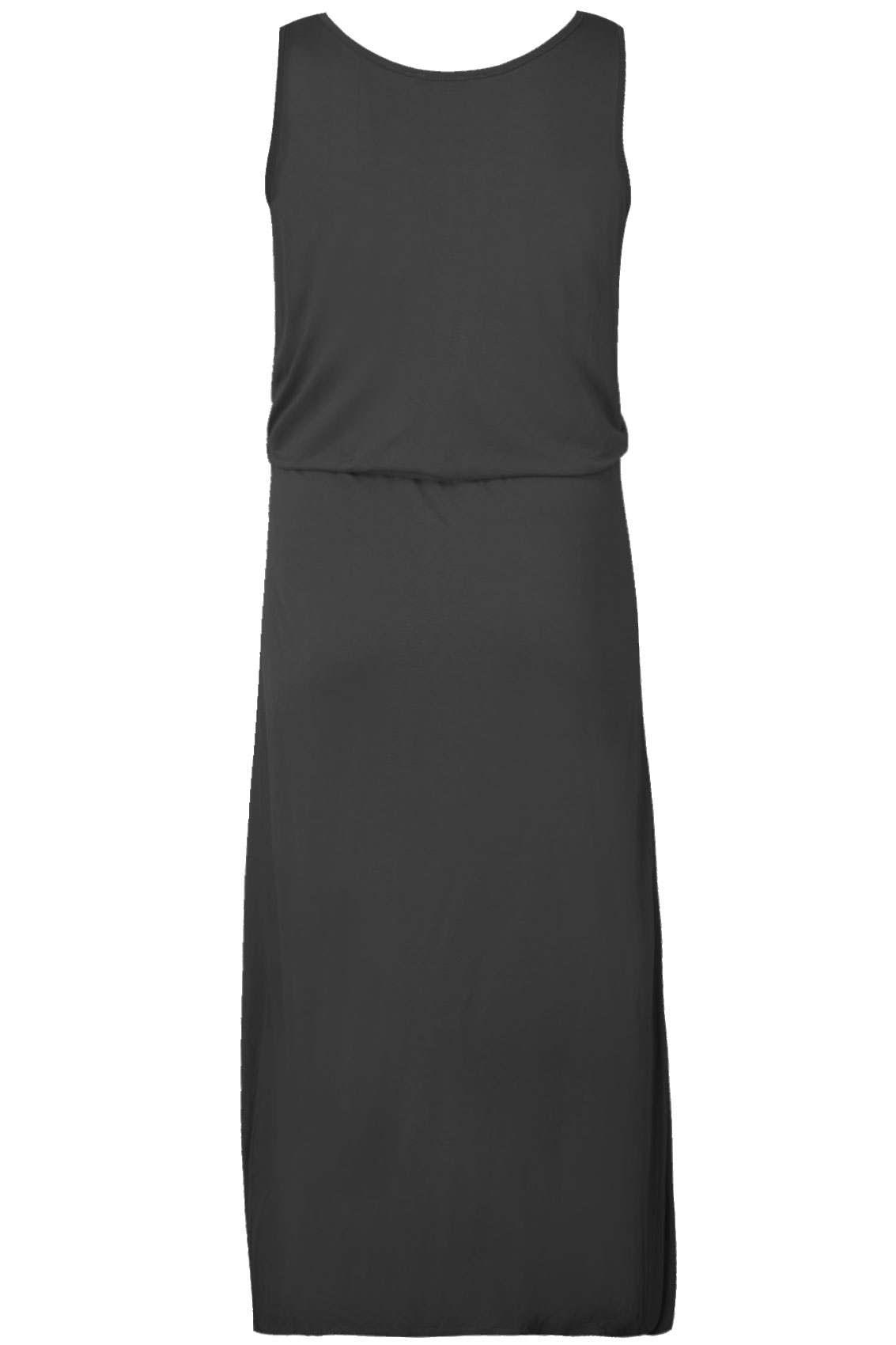 Black Sleeveless Jersey Maxi Dress plus size 16,18,20,22,24,26,28,30,32
