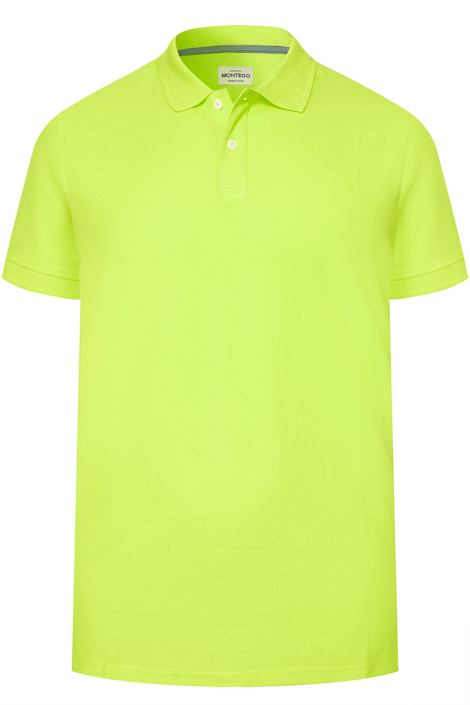 MONTEGO Lime Green Polo Shirt | Sizes Medium - 8XL | BadRhino