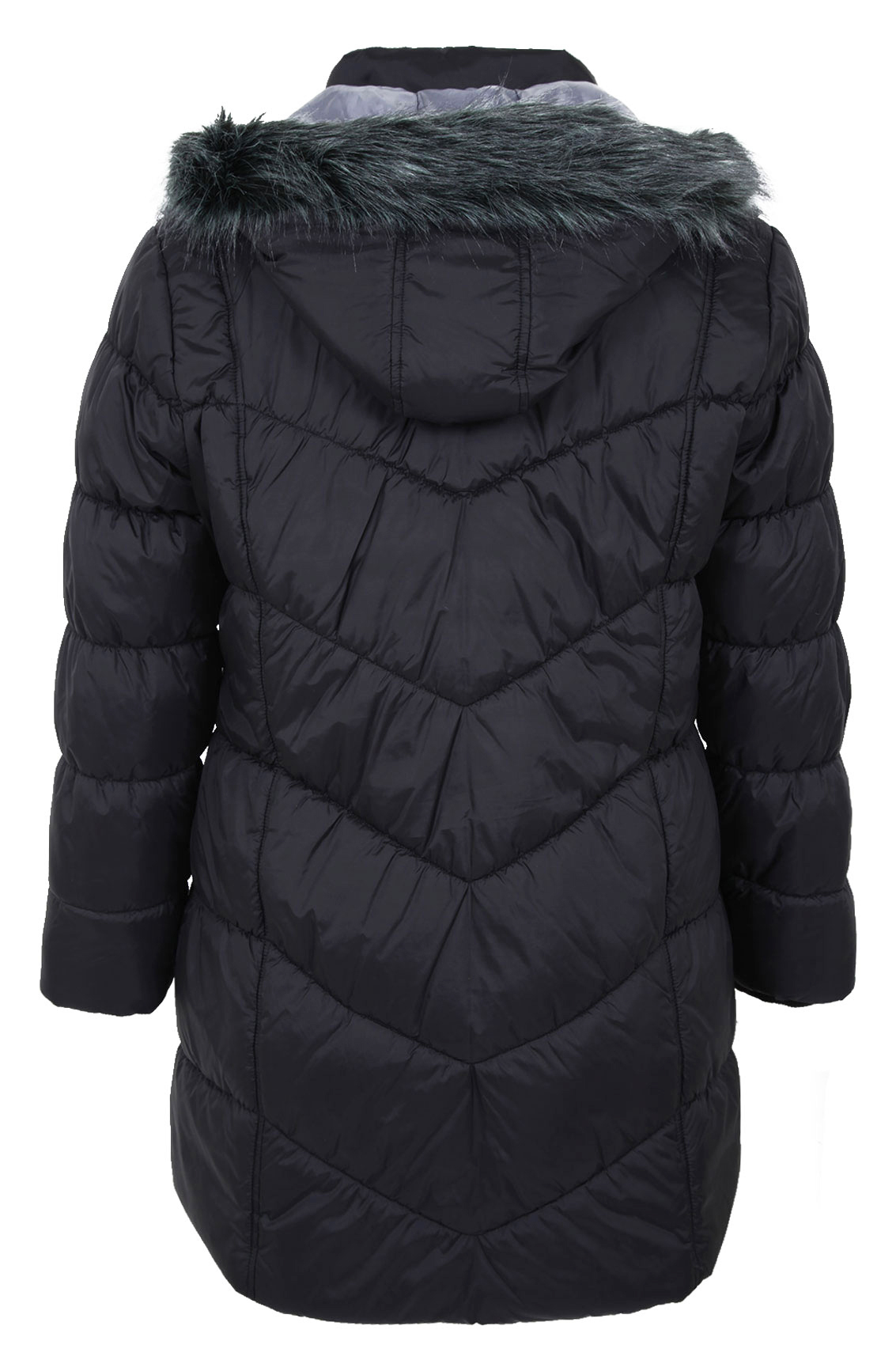 next black puffa coat