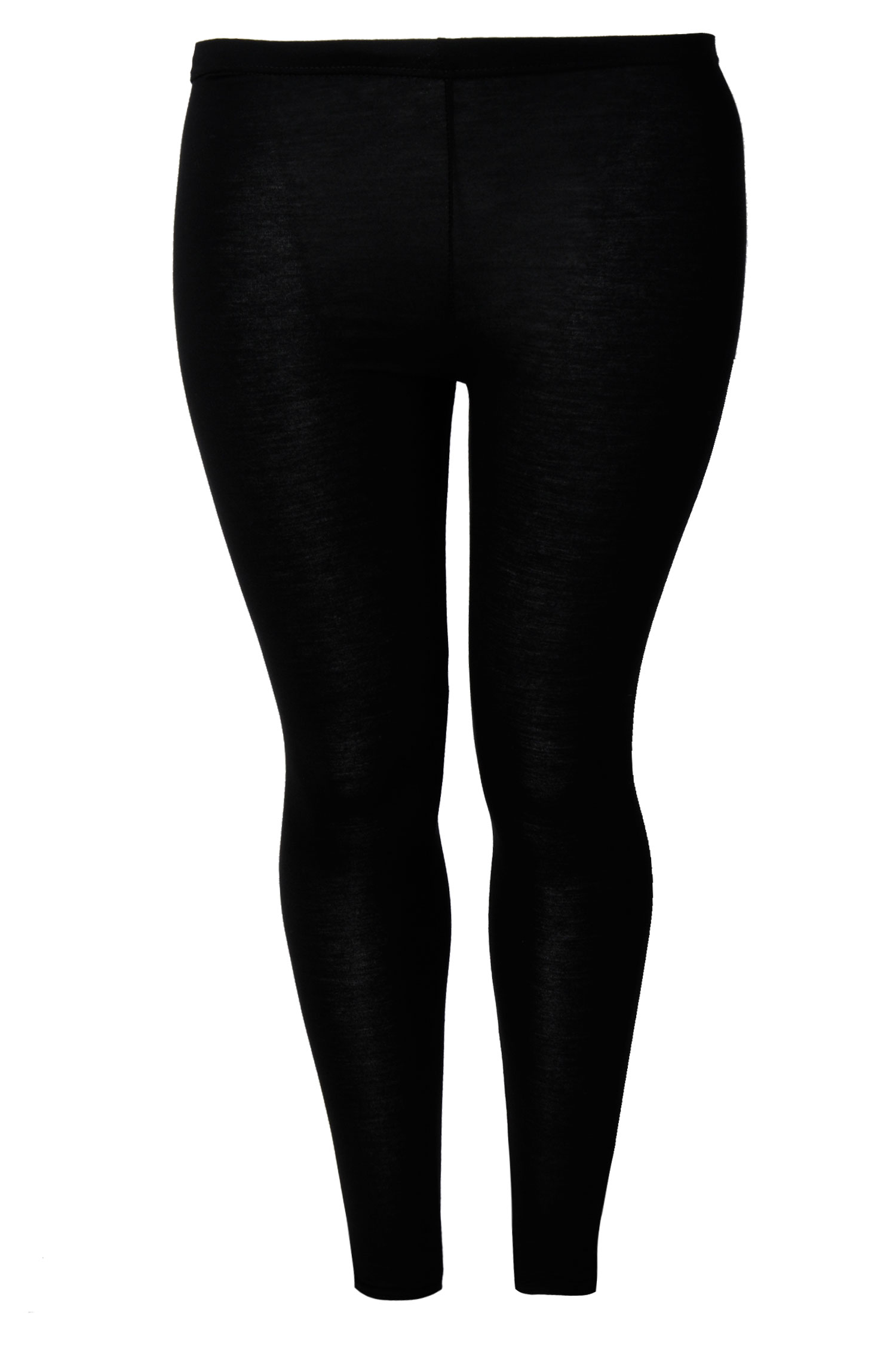 Black cotton leggings full length