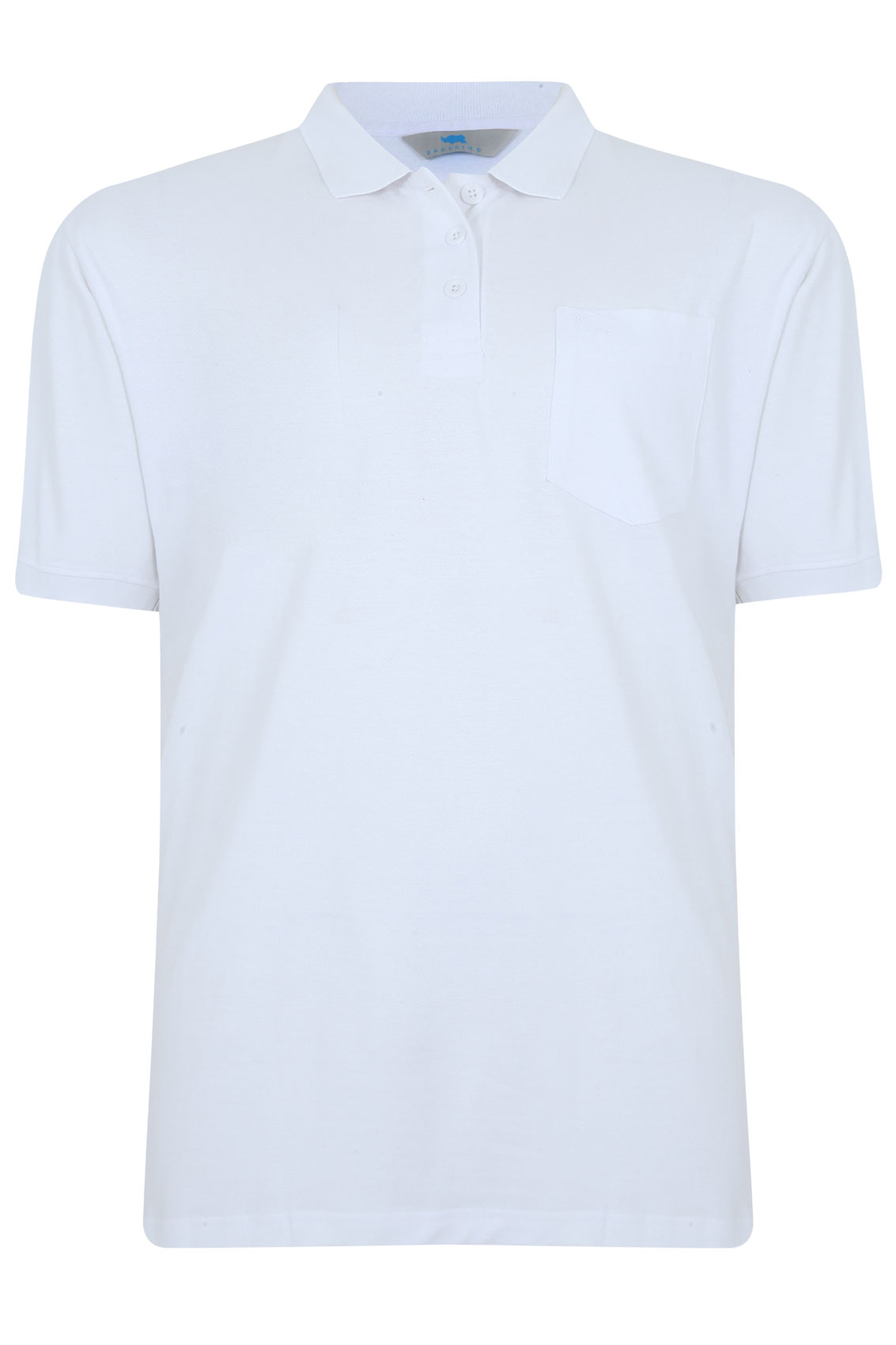 BadRhino White Plain Polo Shirt Extra large sizes M,L,XL,2XL,3XL,4XL ...