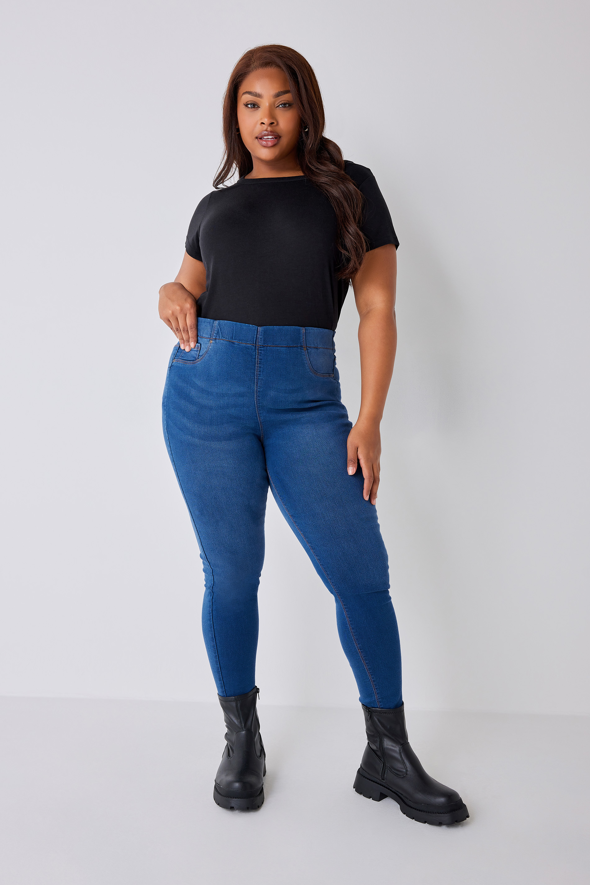 Jenny Jeggings Azules, Mujer Curvy Y Tallas Grandes, Yours For Good